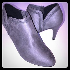 Grey Suede Booties